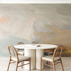 Fotobehang op maat Premium Sand - Abstractie – het land van zachtheid - Deel, Helder, Minimalistisch