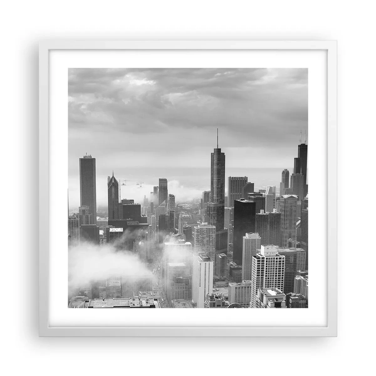 Poster in een witte lijst - Amerikaans landschap - 50x50 cm