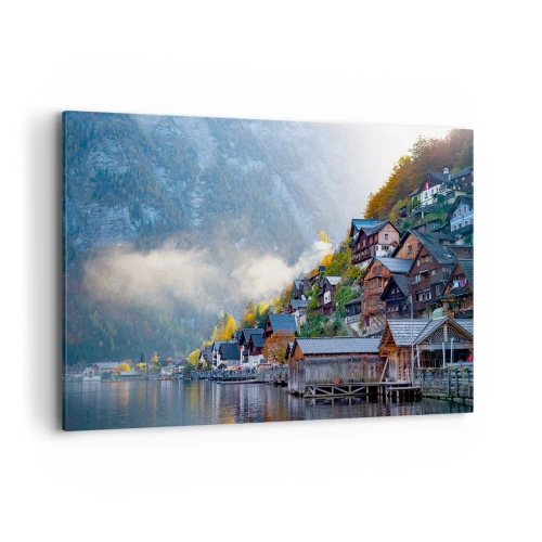 Schilderen op canvas - Alpine sfeer - 100x70 cm