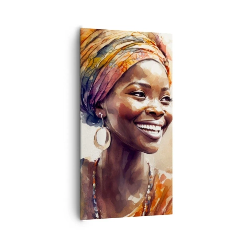 Schilderen op canvas - Afrikaanse koningin - 65x120 cm