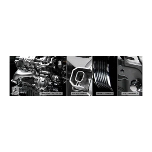 Fotobehang Monster Zelfklevend Deluxe Sticker - Staal, mooi, sterk - Automobiel, Automotor, 3D - 100x30 cm