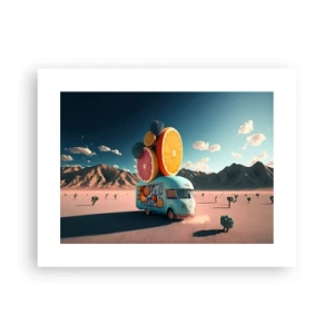 Poster - De smaak van vakantie - 40x30 cm