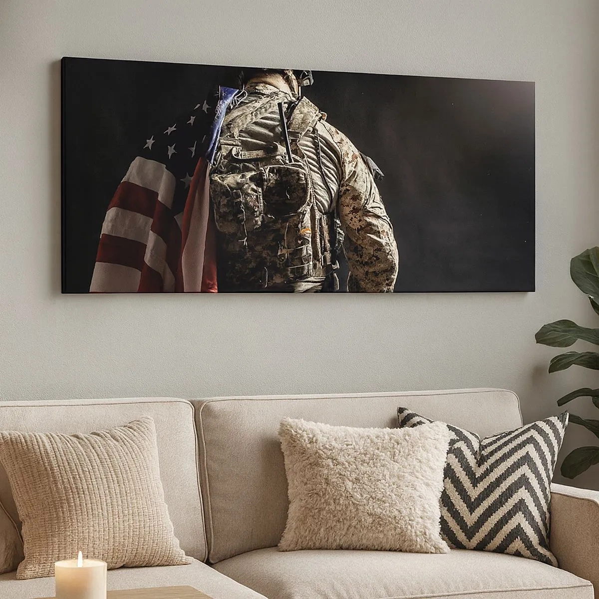 Schilderen op canvas - Dat is waarom - 100x40 cm