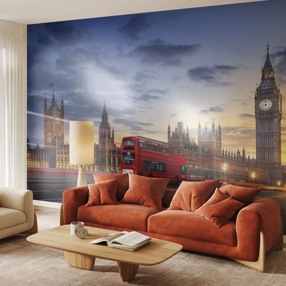 Fotobehang Premium Sand - Speciale tekens - Stad, Londen, Architectuur - 100x70 cm