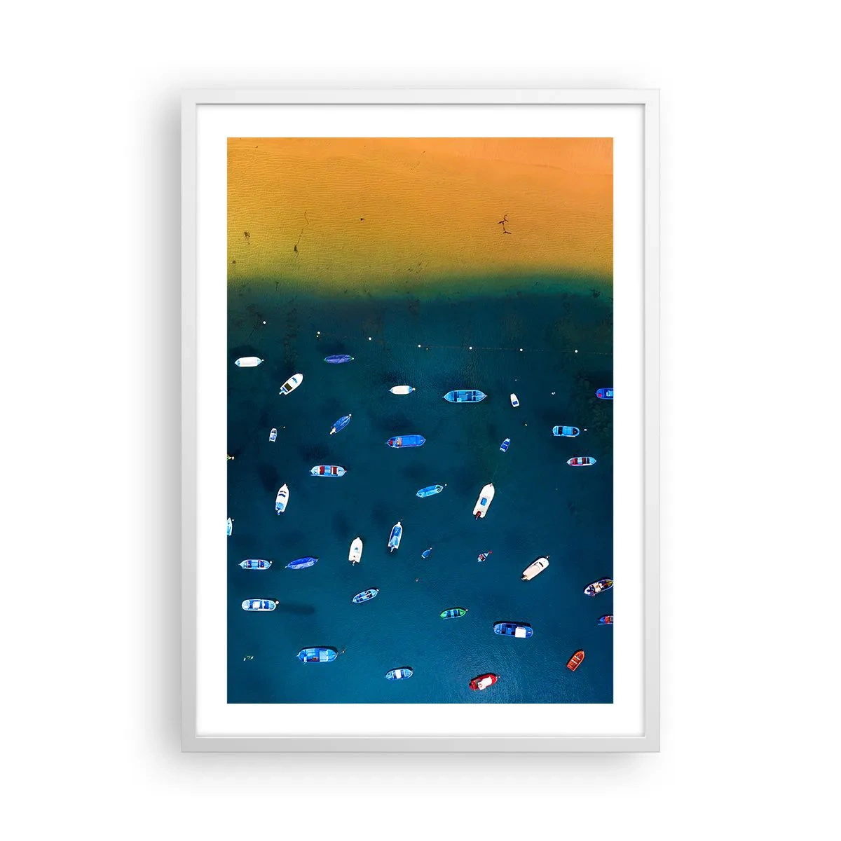 Poster in een witte lijst - Vakantie spel - 50x70 cm