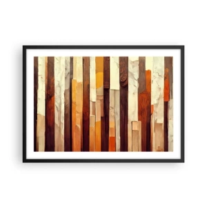 Poster in een zwarte lijst - Anthem van de bosbomen - 70x50 cm