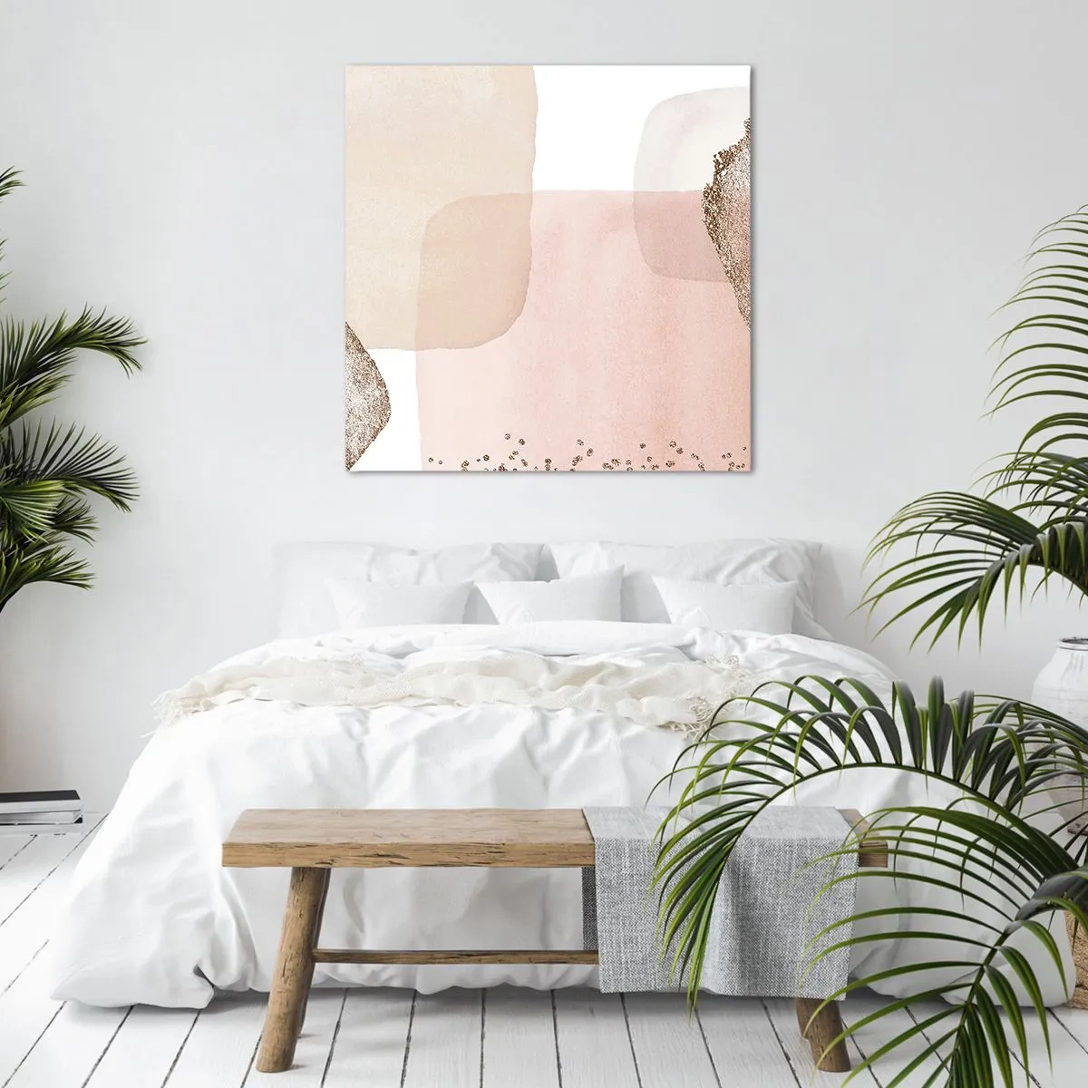 Schilderen op canvas - Een blik door kleur - 50x50 cm