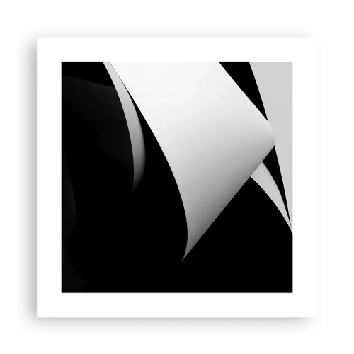 Poster - Lichtvlakken uit de diepten van de schaduw - 40x40 cm