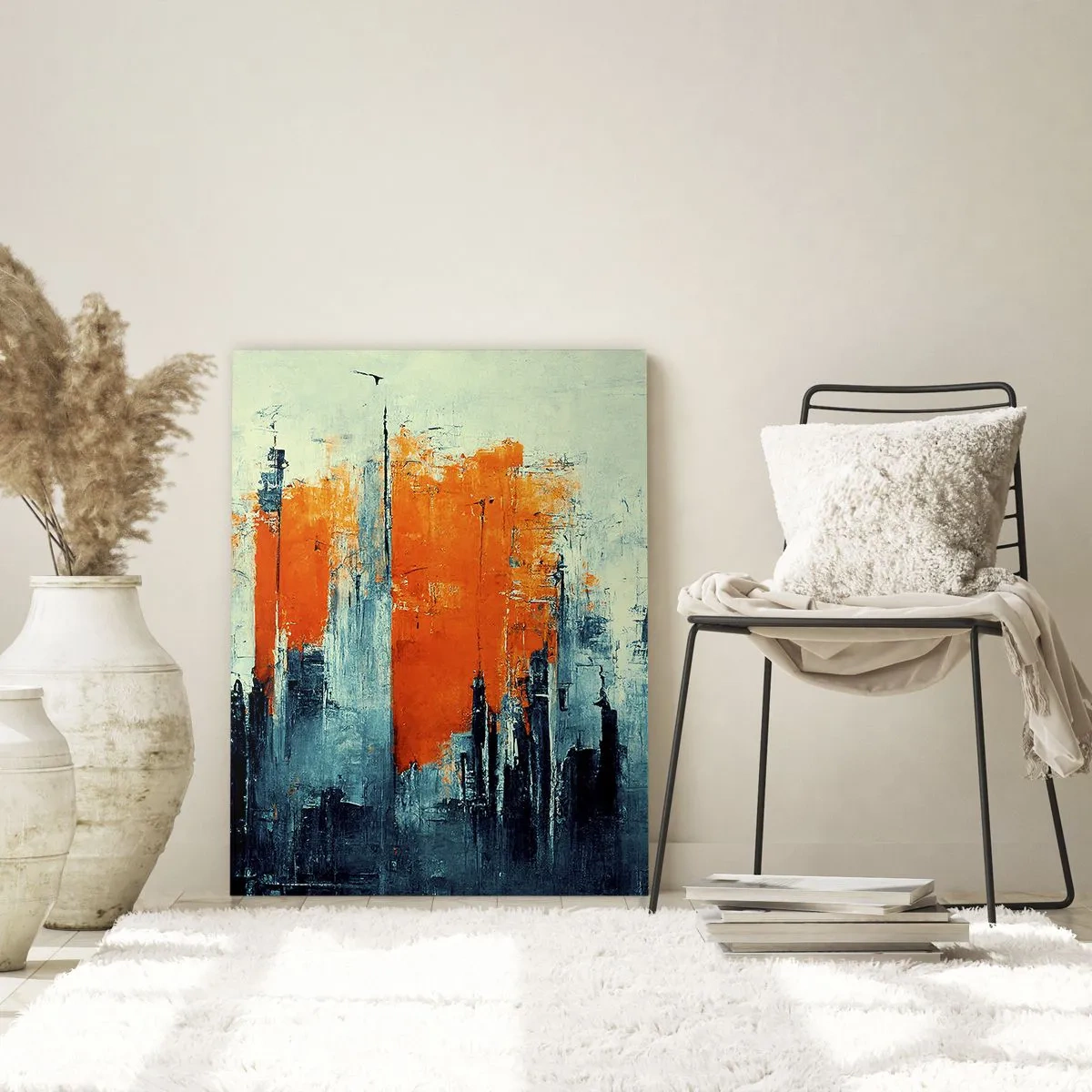 Schilderen op glas - Modern landschap - 70x100 cm