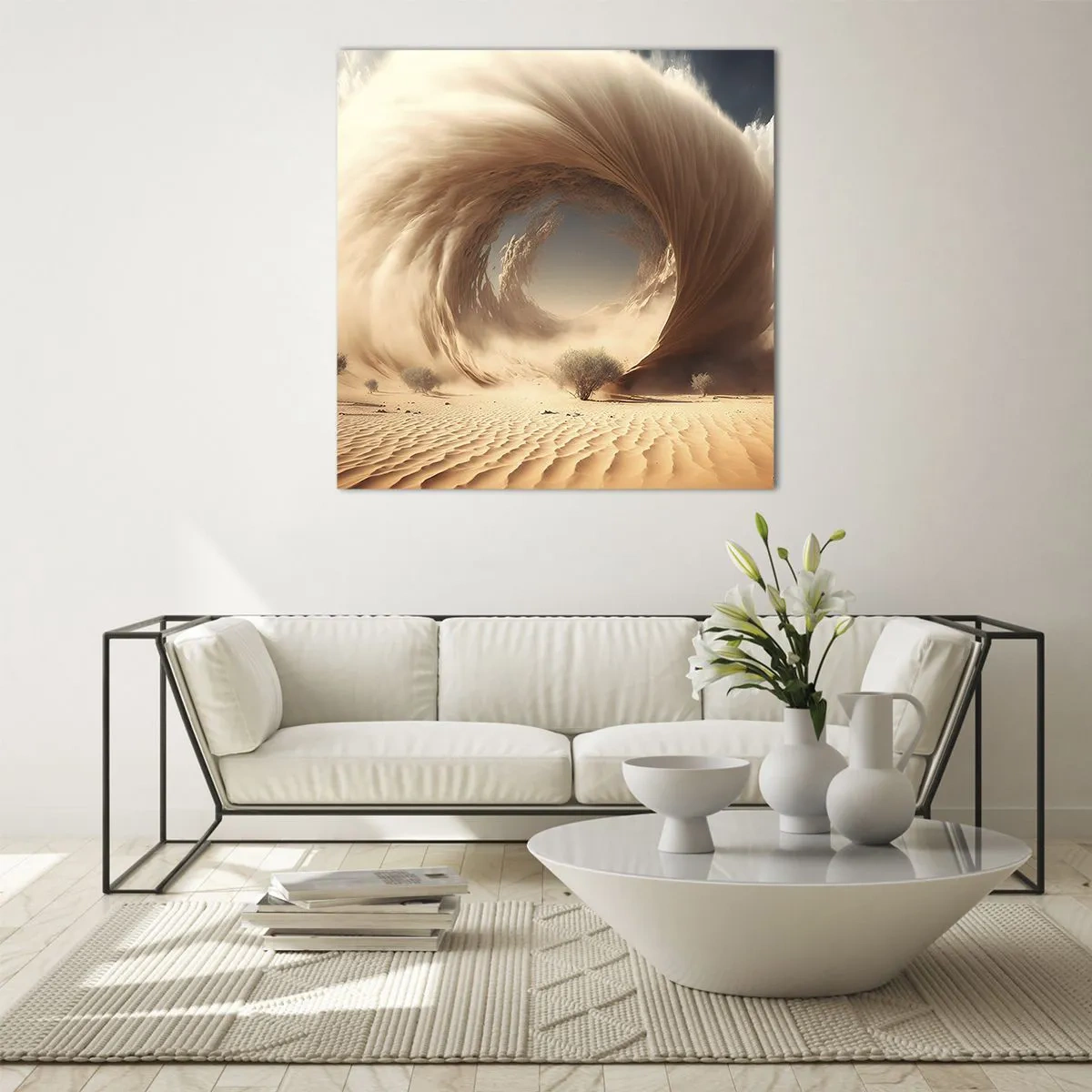 Schilderen op glas - Open portaal - 60x60 cm