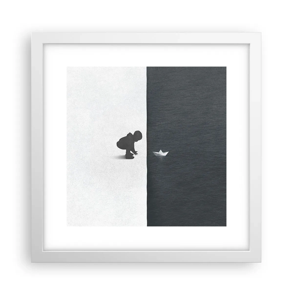 Poster in een witte lijst - Geweldige expeditie - 30x30 cm