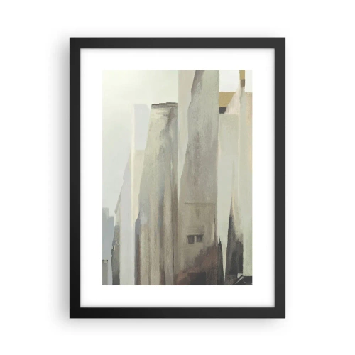 Poster in een zwarte lijst - Droom over de stad - 30x40 cm