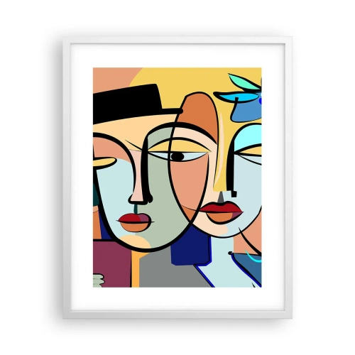 Poster in een witte lijst - Picasso's randez-vous - 40x50 cm