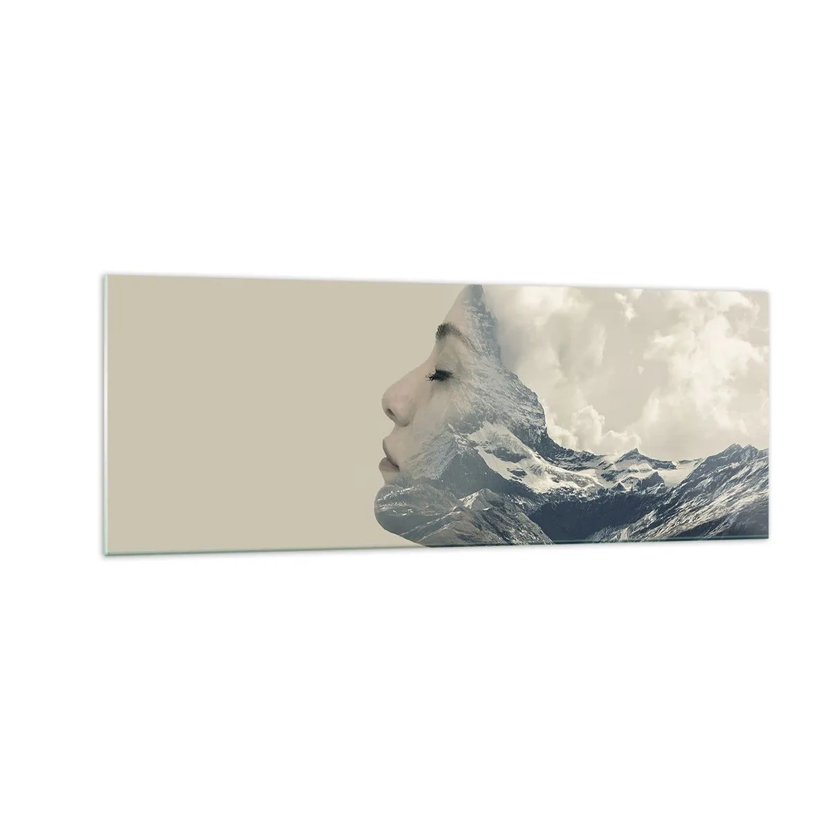 Schilderen op glas - De schoonheid van de elementen - 140x50 cm