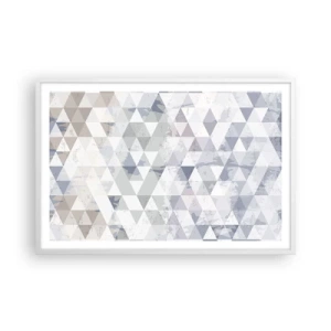 Poster in een witte lijst - In ritme op drie - 91x61 cm