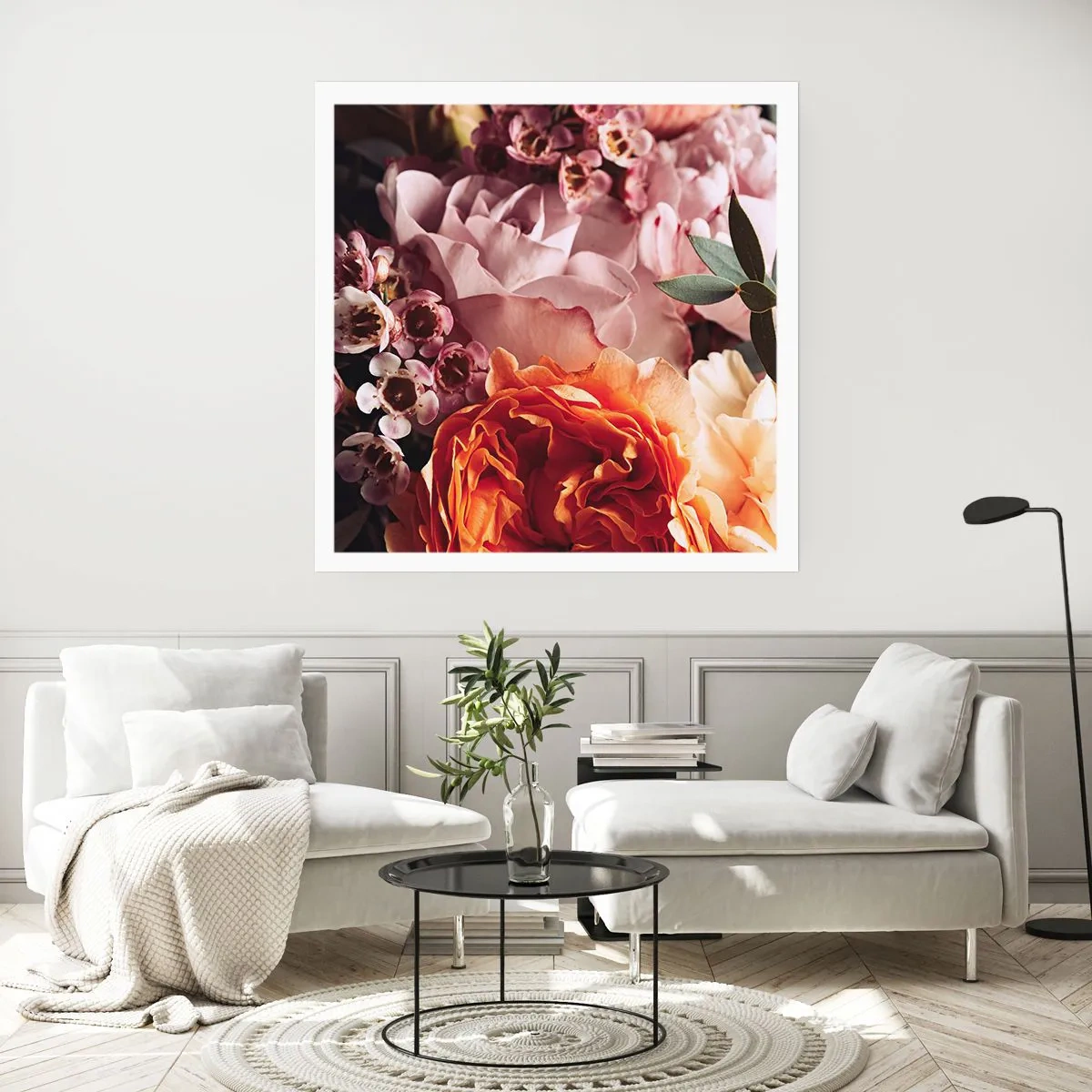 Poster - Gehuld in schoonheid - 40x40 cm