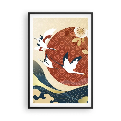 Poster in een zwarte lijst - Japans sprookje - 61x91 cm