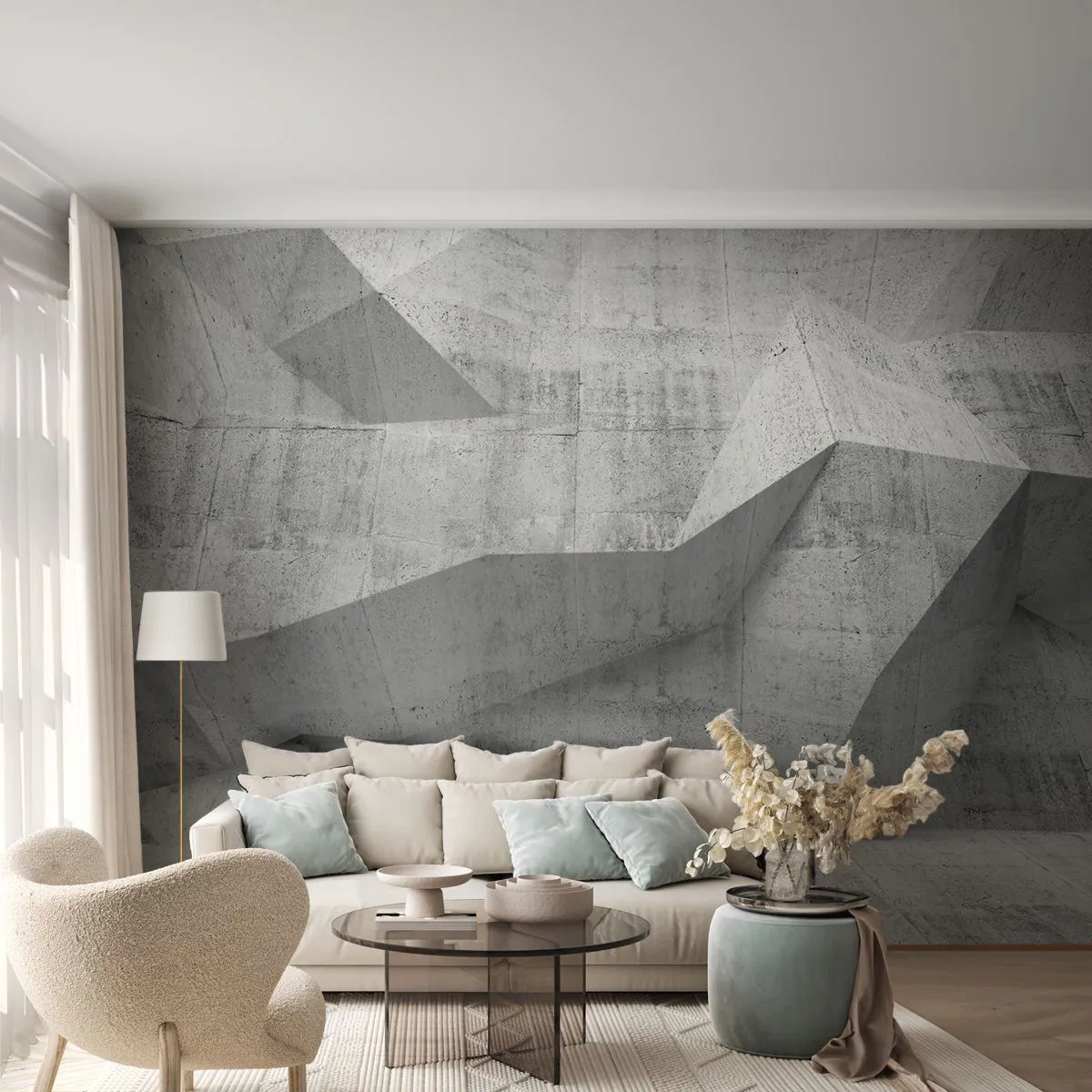Fotobehang Standard Eco - Een echte uitdaging - Abstractie, Deel, 3D - 500x350 cm