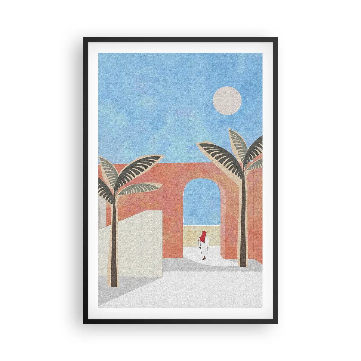 Poster in een zwarte lijst - Arabische dag - 61x91 cm