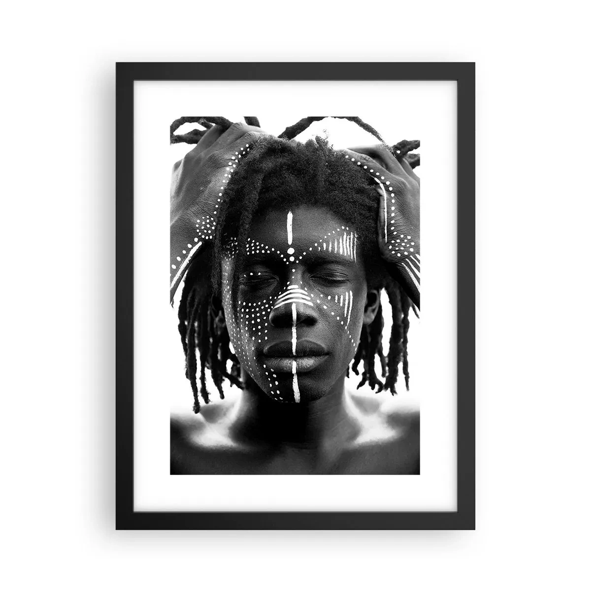 Poster in een zwarte lijst - Waar ben je? - 30x40 cm