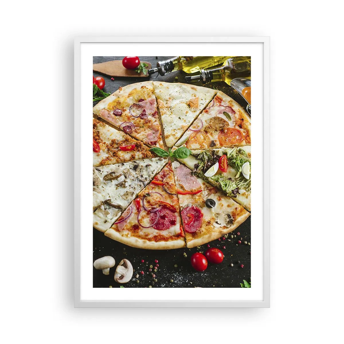 Poster in een witte lijst - Een scala aan smaken - 50x70 cm