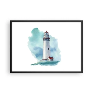 Poster in een zwarte lijst - Blue's zachtaardige zus - 70x50 cm