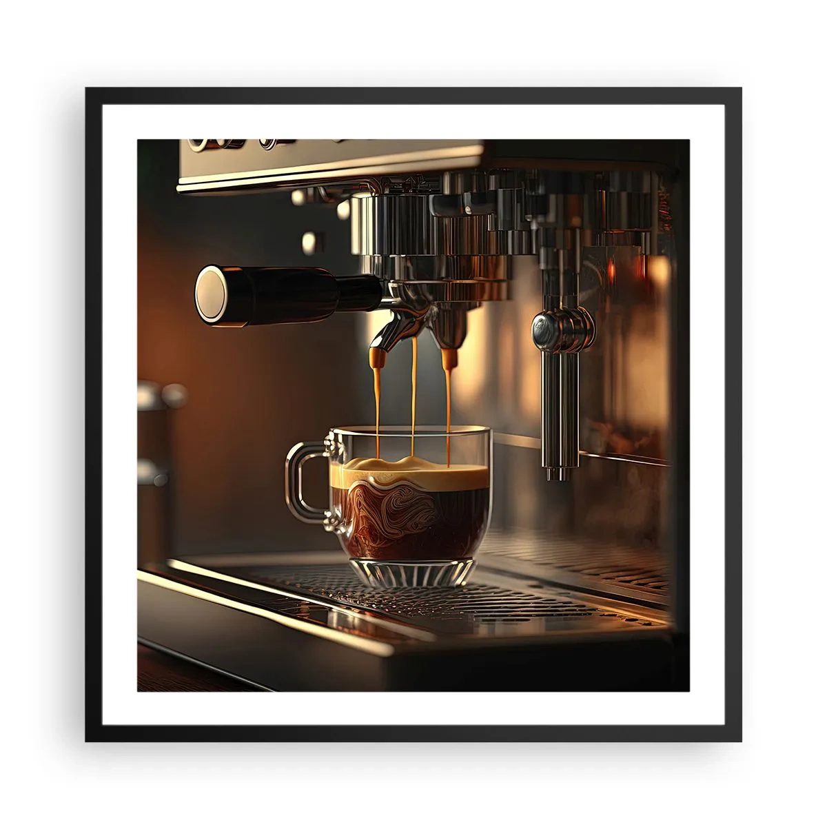 Poster in een zwarte lijst - Een sensuele mix - 60x60 cm