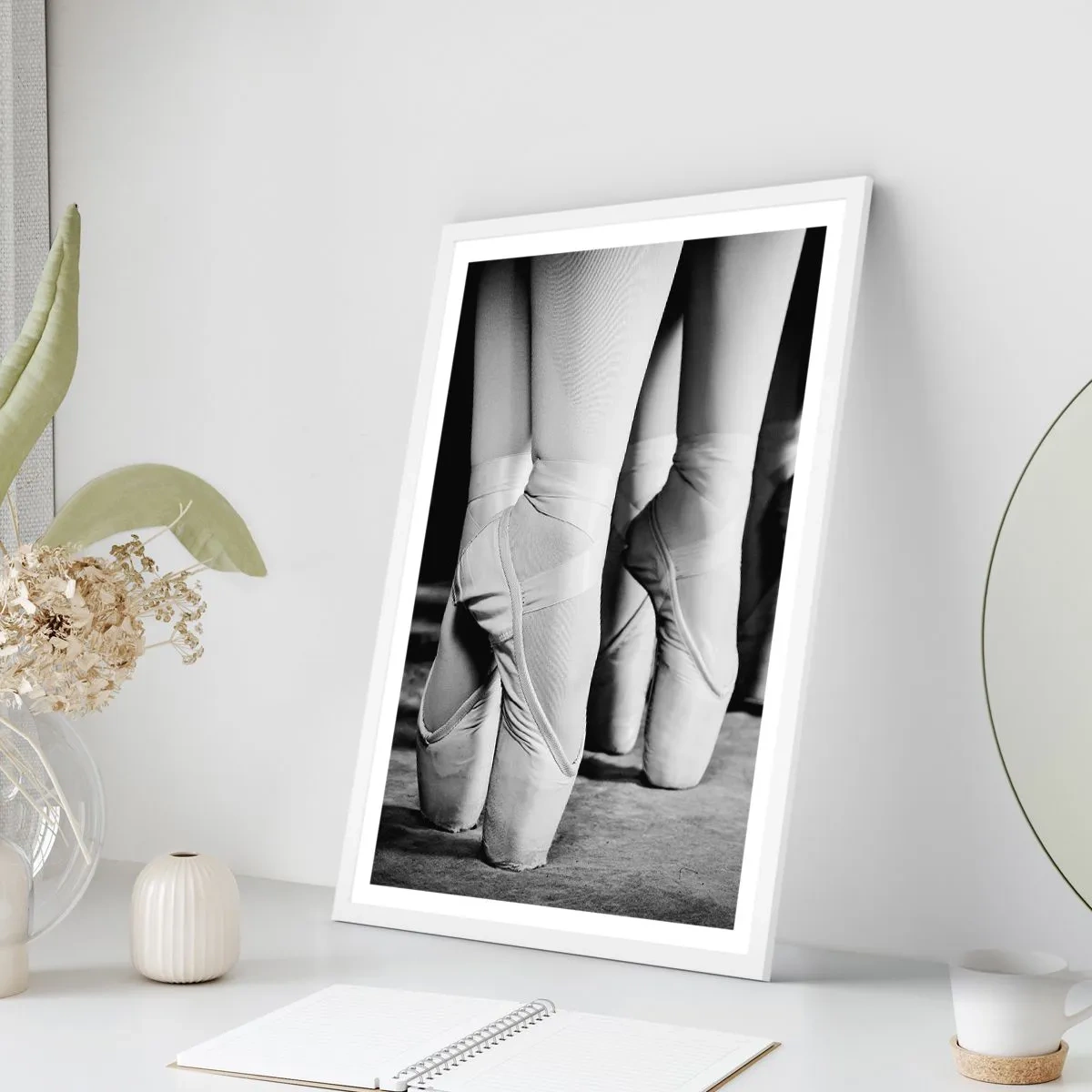 Poster in een witte lijst - Samen, lichtjes - 70x100 cm