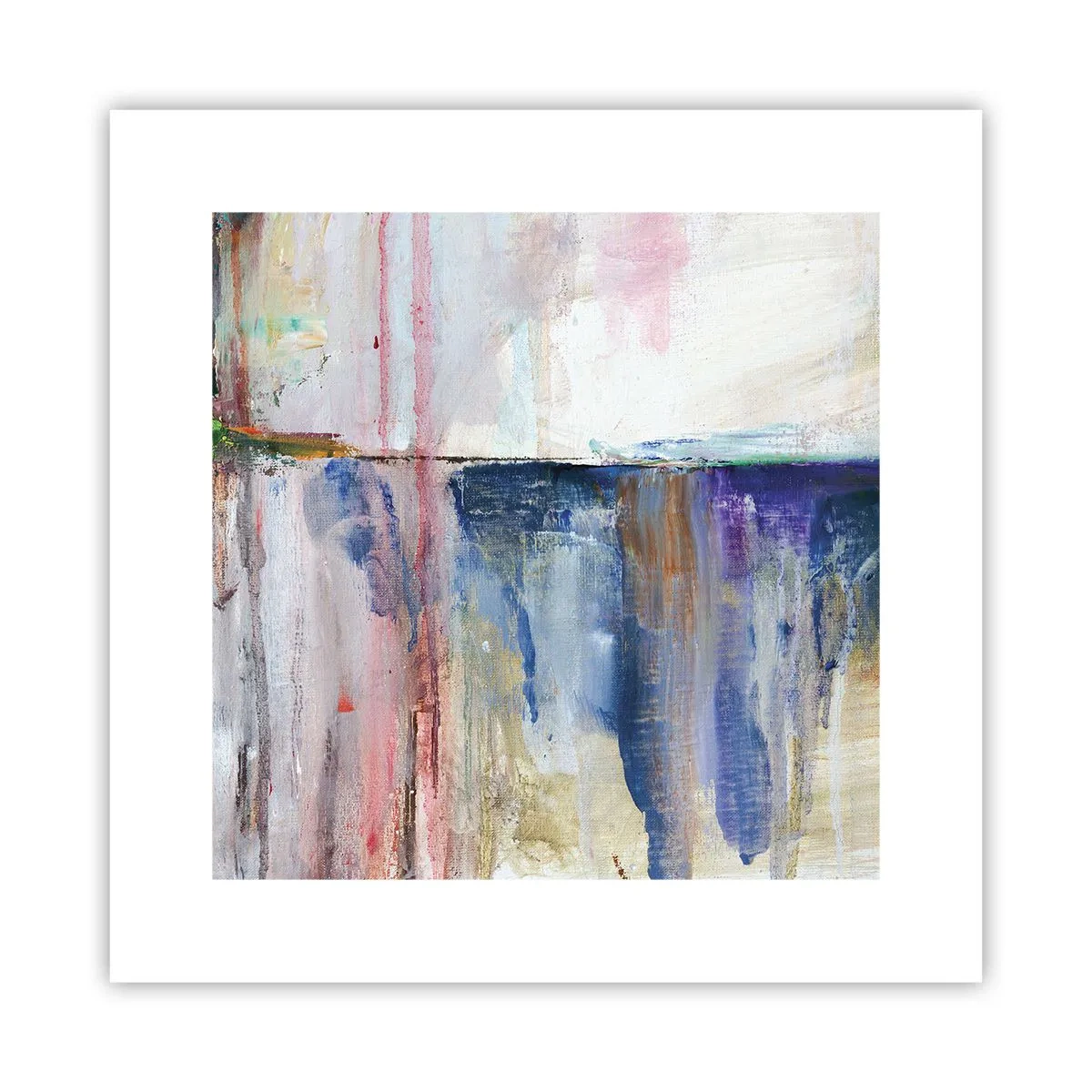 Poster - Kleurrijke impressies en associaties - 30x30 cm