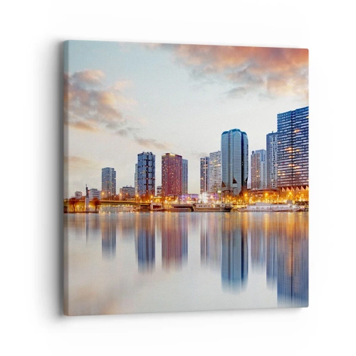 Schilderen op canvas - De monumentale rust van Parijs - 40x40 cm