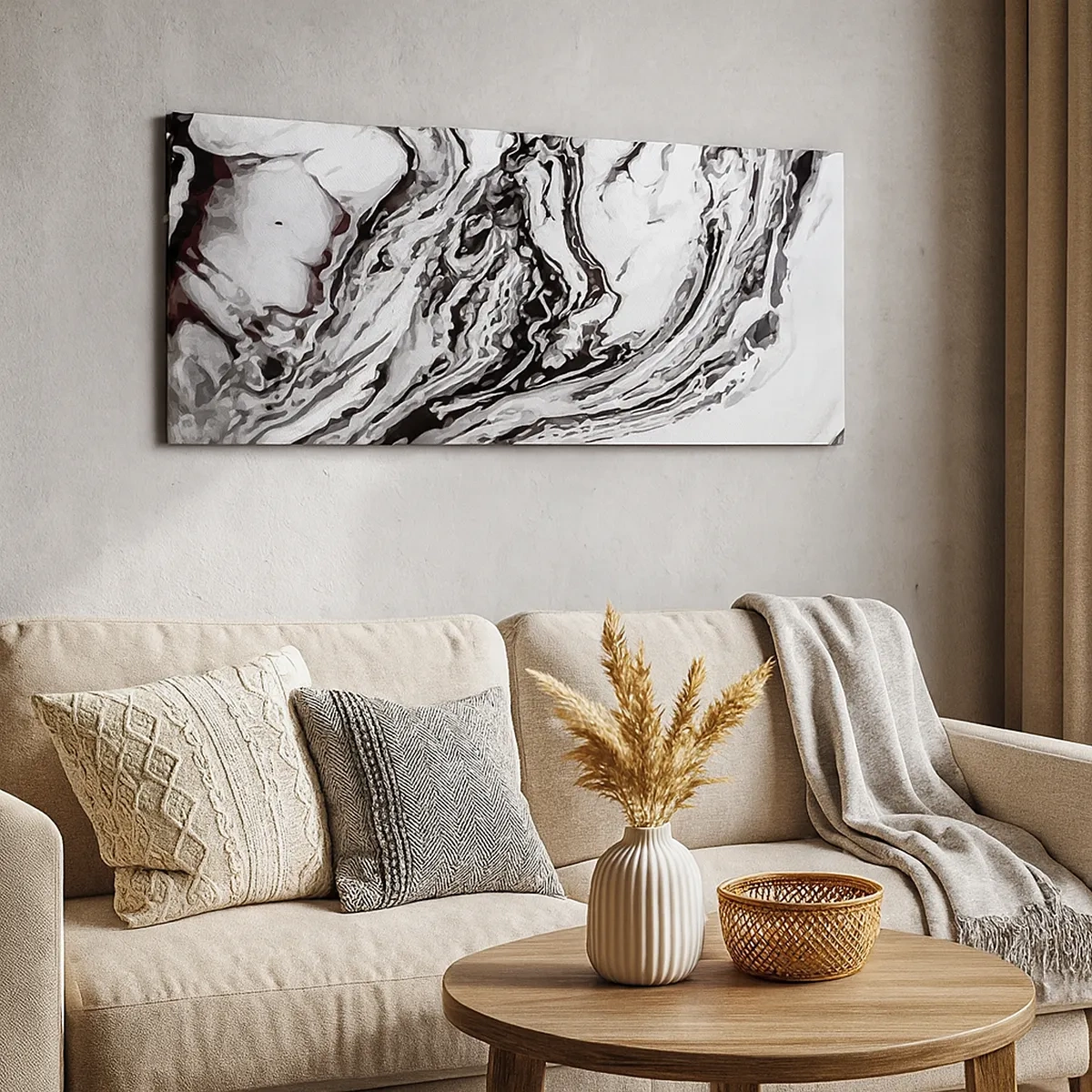 Schilderen op canvas - In het begin was er chaos - 30x30 cm