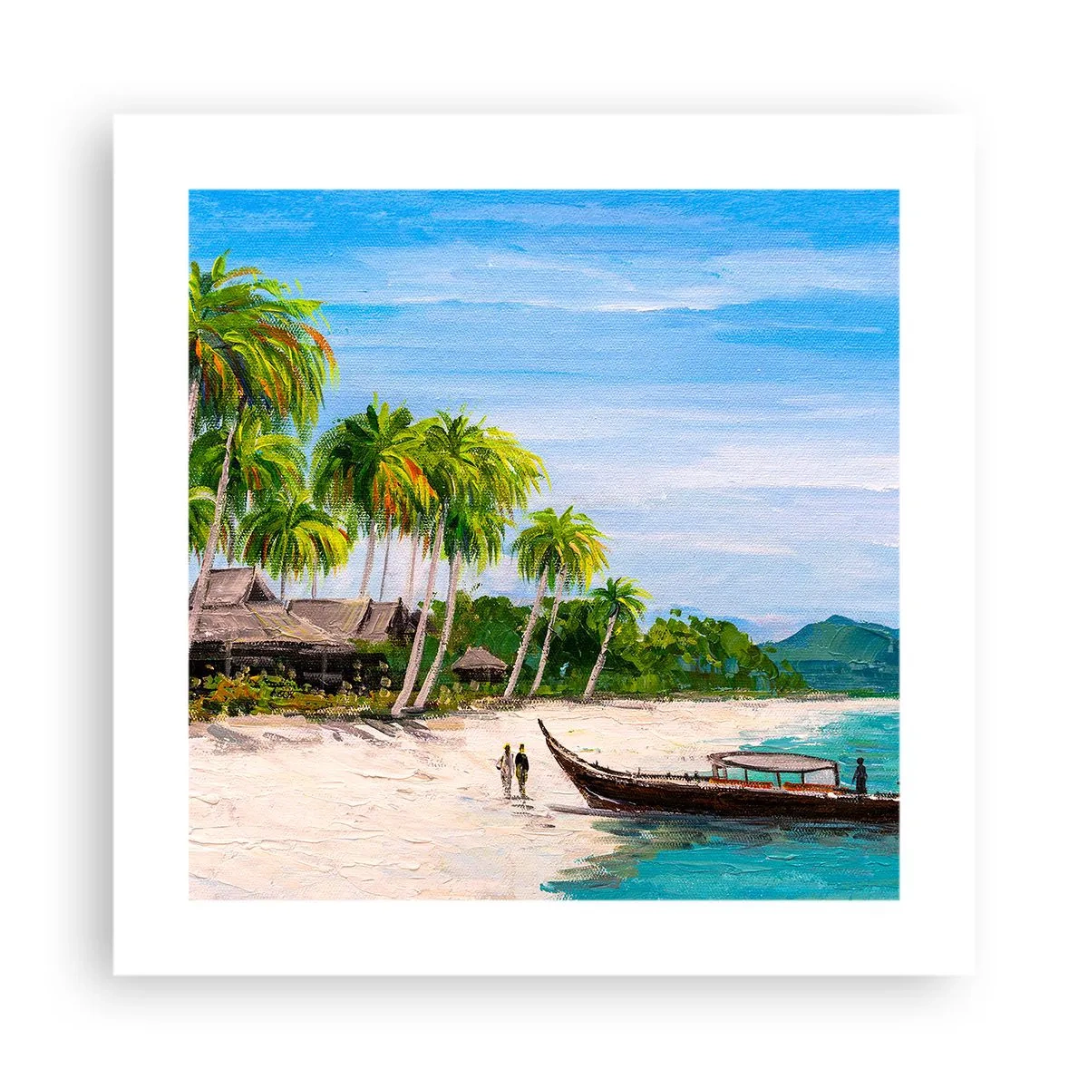 Poster - Een exotische droom - 40x40 cm