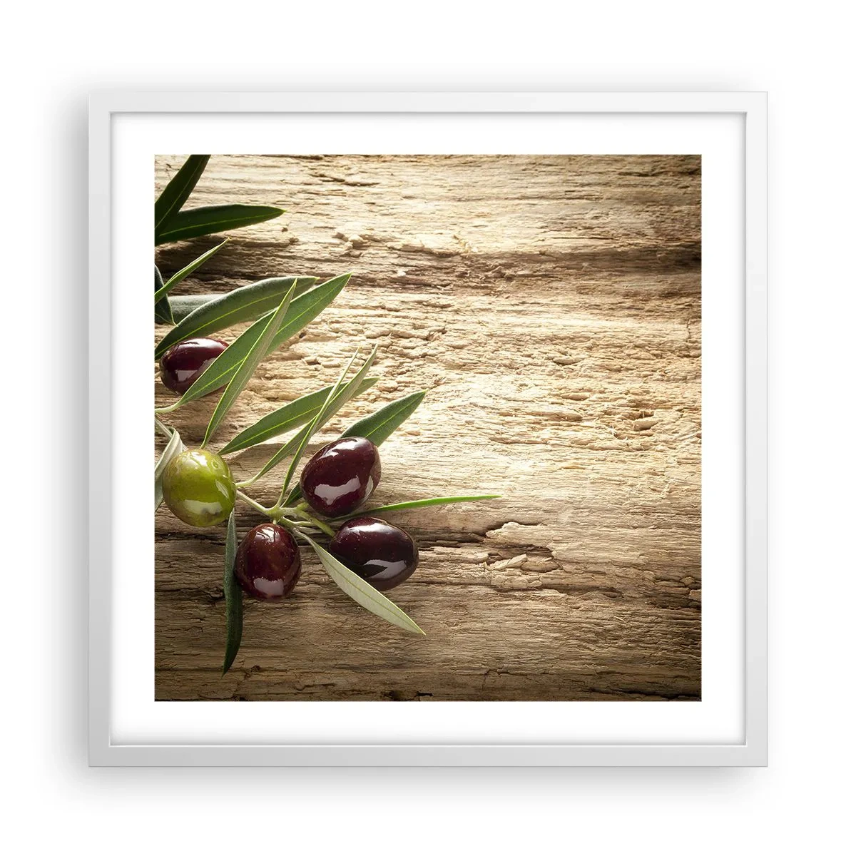 Poster in een witte lijst - Rechtstreeks uit de natuur - 50x50 cm