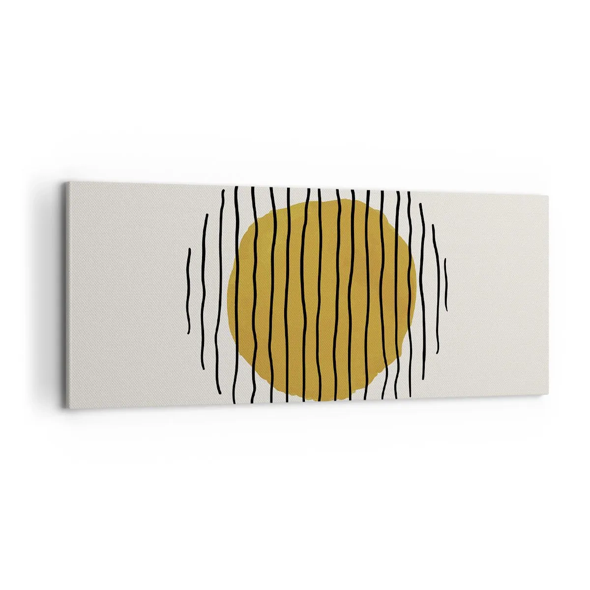Schilderen op canvas - Abstractie trillend van warmte - 100x40 cm