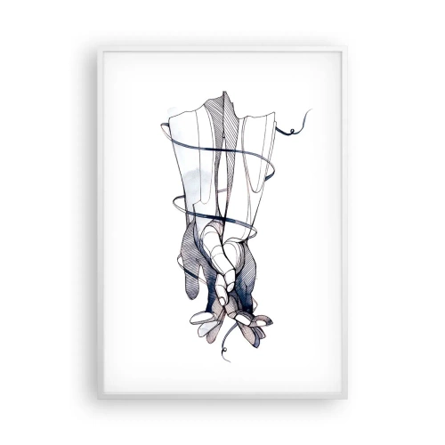 Poster in een witte lijst - Touch-studie - 70x100 cm