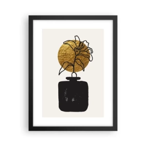 Poster in een zwarte lijst - Schoonheid is goud waard - 30x40 cm