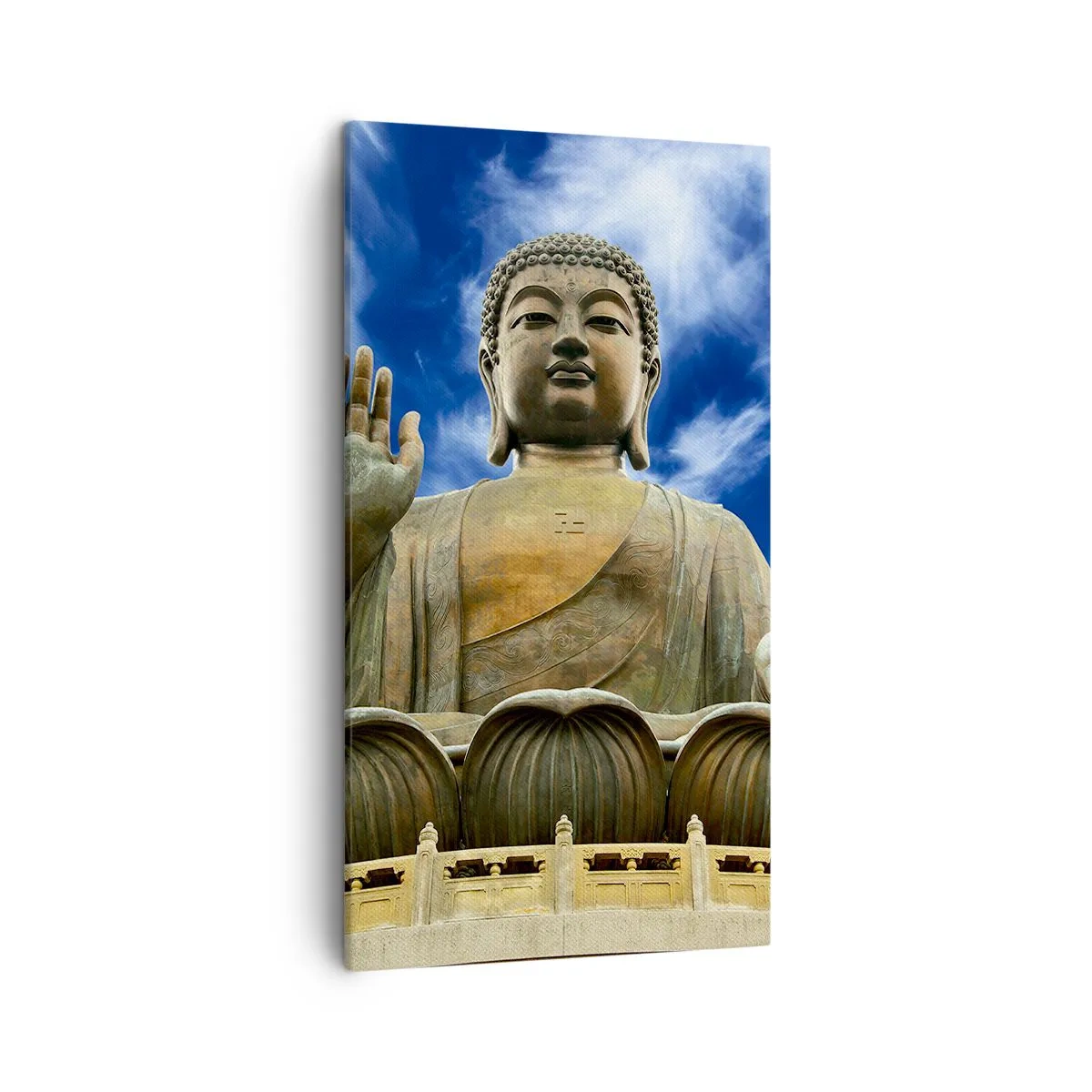 Schilderen op canvas - Leef zonder angst - 45x80 cm