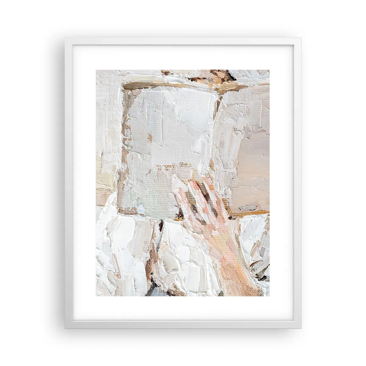 Poster in een witte lijst - In een andere wereld - 40x50 cm