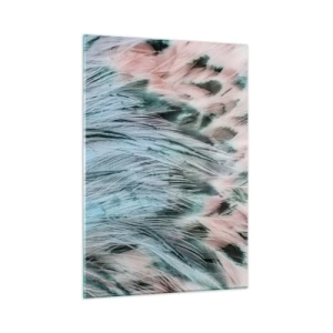 Schilderen op glas - Saffier roze dons - 50x70 cm