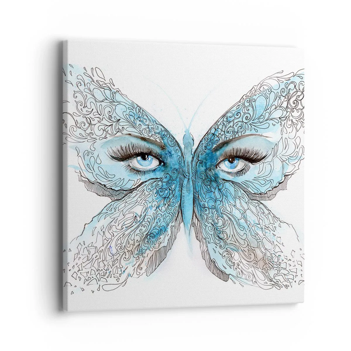 Schilderen op canvas - Eros pimpelmees - 40x40 cm