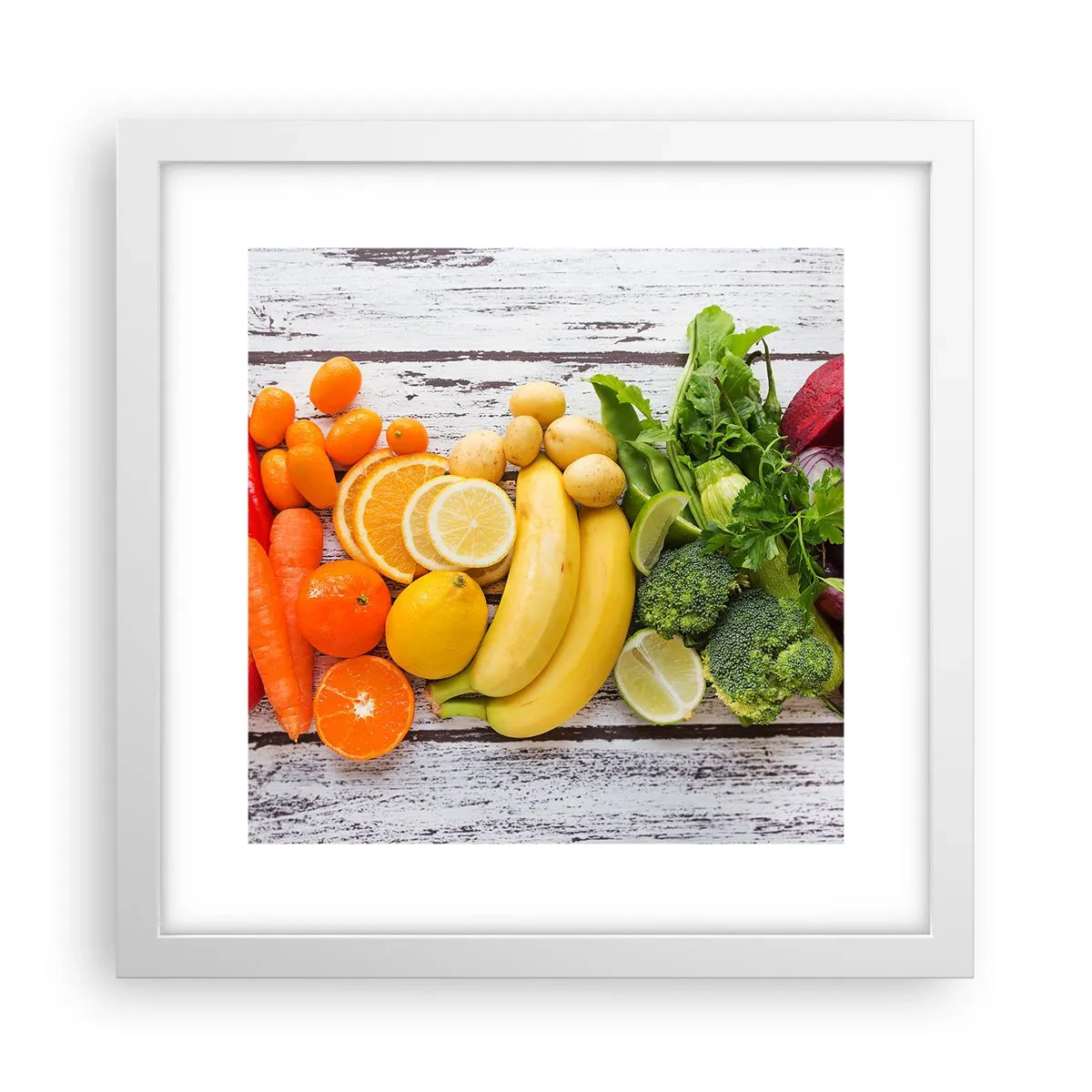 Poster in een witte lijst - Het is niet genoeg? - 30x30 cm