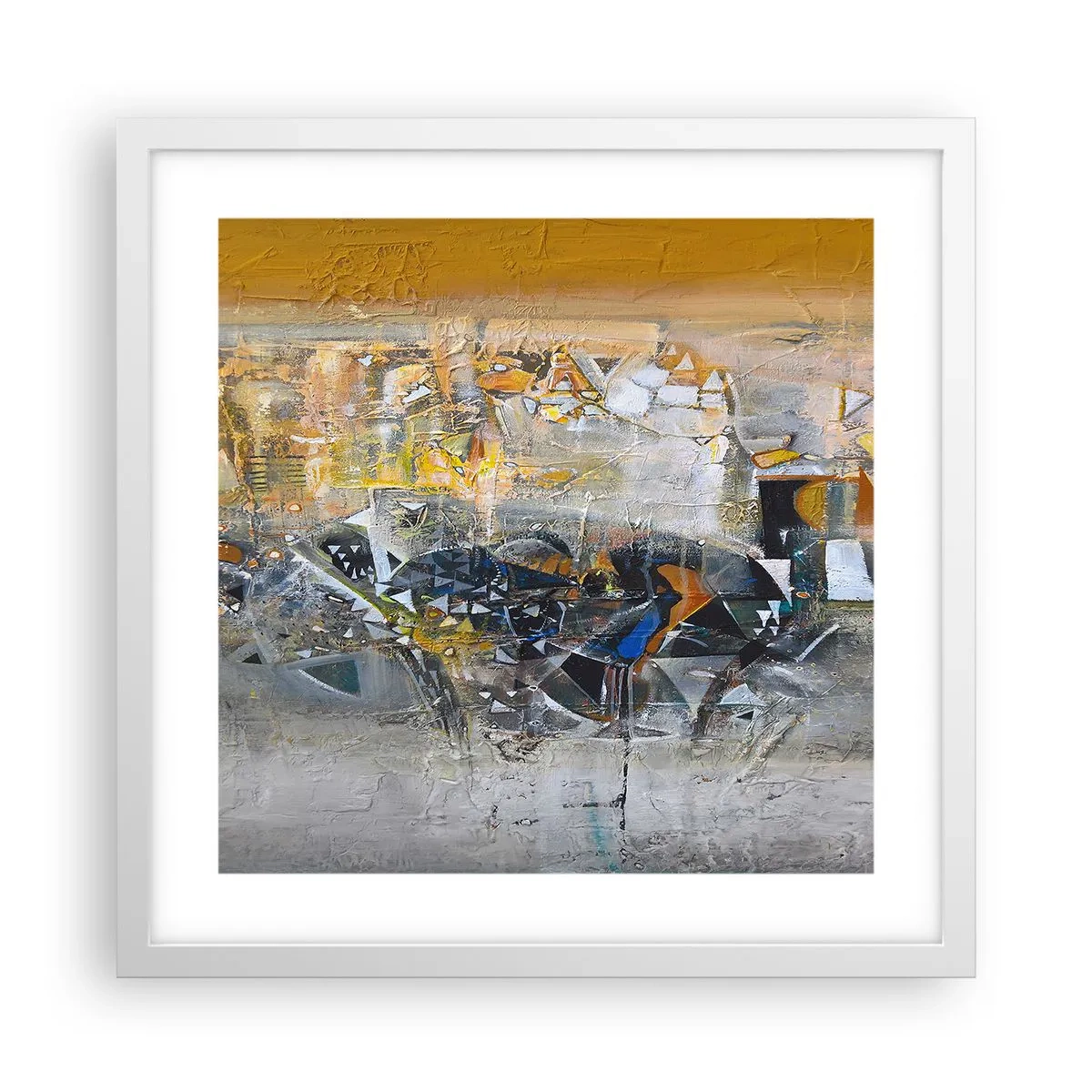 Poster in een witte lijst - Alles komt goed - 40x40 cm