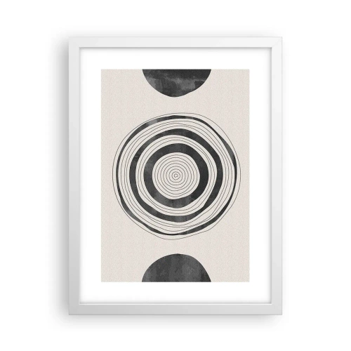 Poster in een witte lijst - Wat belangrijk is, is wat er tussenin zit - 30x40 cm