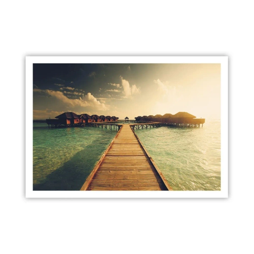 Poster - Een warme uitnodiging - 100x70 cm