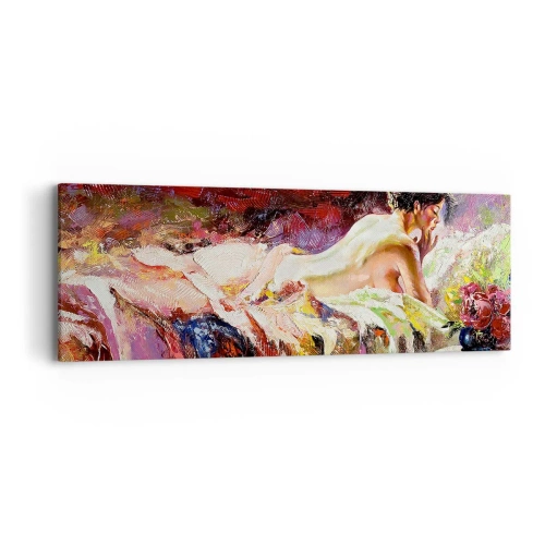 Schilderen op canvas - Venus in gedachten - 90x30 cm