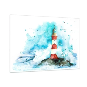 Schilderen op glas - Eenheid van de elementen - 100x70 cm