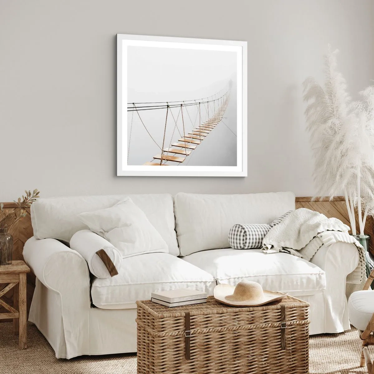 Poster in een witte lijst - Waar zal het je brengen? - 30x30 cm