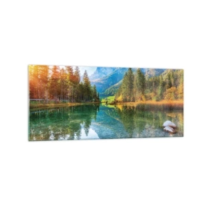 Schilderen op glas - De zachtheid van de herfst - 120x50 cm