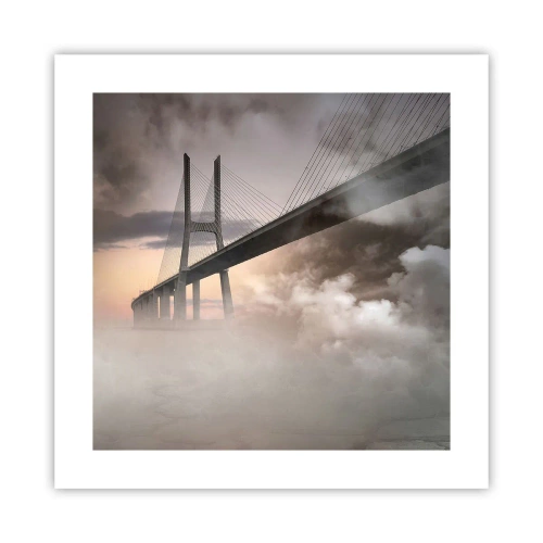 Poster - Bij de rivier die niet bestaat - 40x40 cm