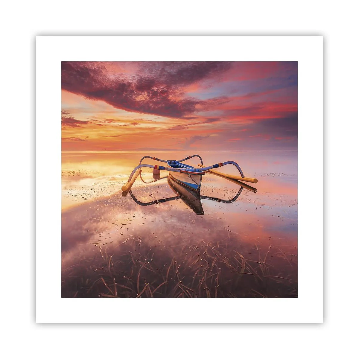 Poster - De rust van een tropische avond - 40x40 cm